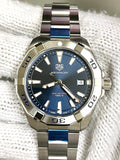 Tag Heuer Aquaracer Blue Dial Silver Steel Strap Watch for Men - WBD1112.BA0928