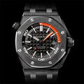 Audemars Piguet Royal Oak Offshore Diver Black Dial Black Rubber Strap Watch for Men - 15707CE.OO.A002CA.01