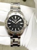 Tag Heuer Aquaracer Professional 200 Quartz Black Dial Silver Steel Strap Watch for Men - WBP1110.BA0627