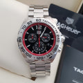 Tag Heuer Formula 1 Chronograph Black Dial Silver Steel Strap Watch for Gents - CAZ101Y.BA0842