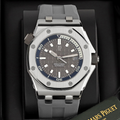 Audemars Piguet Royal Oak Offshore Diver Grey Dial Grey Rubber Strap Watch for Men - 15720ST.OO.A009CA.01