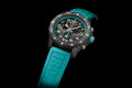 Breitling Endurance Pro Ironman 70.3 World Championship Grey Dial Turquoise Rubber Strap Watch for Men - X823105C1M1S1