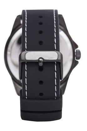 Guess Odyssey Quartz Black Dial Black Silicone Strap Watch For Men - W1108G3