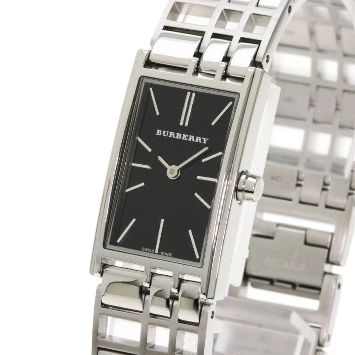 Burberry Heritage Black Dial Silver Steel Strap Watch for Women - BU9501