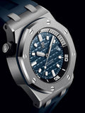 Audemars Piguet Royal Oak Offshore Diver Blue Dial Blue Rubber Strap Watch for Men - 15720ST.OO.A027CA.01