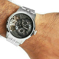 Fossil Townsman Multifunction Black Dial Silver Steel Strap Watch for Men - ME1135