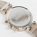 Hugo Boss Flawless Chronograph Silver Dial Gold Mesh Bracelet Watch for Women - 1502553