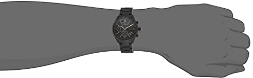 Hugo Boss Grand Prix Chronograph Black Dial Black Steel Strap Watch for Men - 1513676