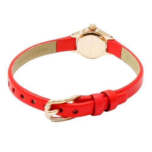 Marc Jacobs Blade Red Dial Red Leather Strap Watch for Women - MBM1343