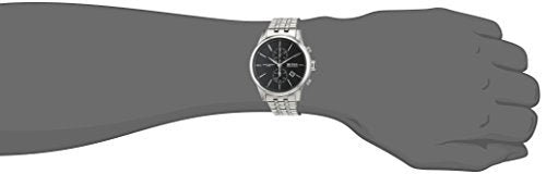 Hugo Boss Jet Chronograph Black Dial Silver Steel Strap Watch for Men - 1513383