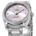 Omega Seamaster Aqua Terra Quartz Purple Dial Silver Steel Strap Watch for Women - 220.10.28.60.60.001