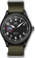 IWC Pilot’s Watch Mark XVIII Top Gun Edition “SFTI” Black Dial Green Nylon Strap Watch for Men - IW324712