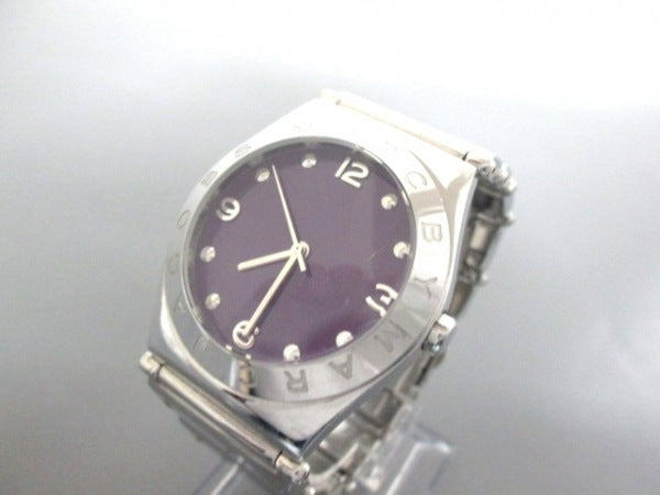 Marc Jacobs Purple Dial Silver Stainless Steel Strap Watch for Women - MBM3032