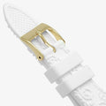 Guess Crown Jewel Multifunction Diamonds White Dial White Leather Strap Watch for Women - GW0411L1