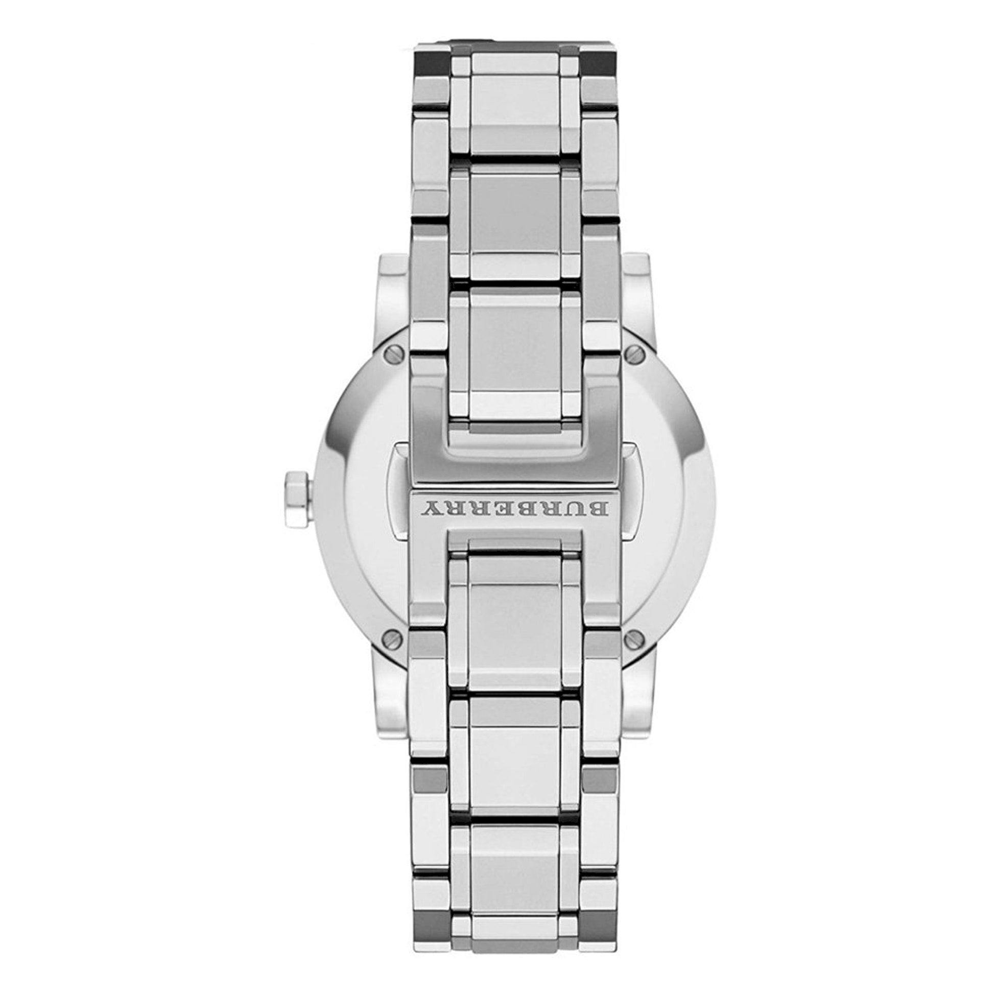 Burberry The City Diamonds Silver Dial Silver Steel Strap Watch for Women - BU9125