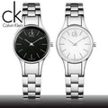 Calvin Klein Simplicity White Dial Silver Steel Strap Watch for Women - K4323126