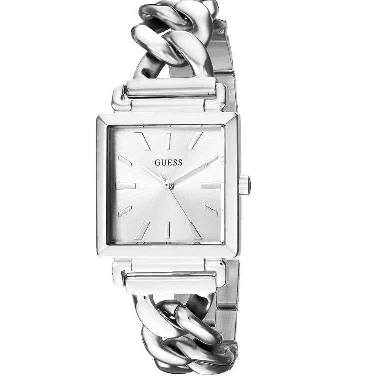 Guess Vanity Silver Dial Silver Steel Strap Watch for Women - W1029L1