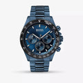 Hugo Boss Hero Sport Lux Chronograph Blue Dial Blue Steel Strap Watch for Men - 1513758