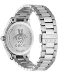 Gucci G Timeless Bee Motif Silver Dial Silver Steel Strap Watch For Women - YA1264126