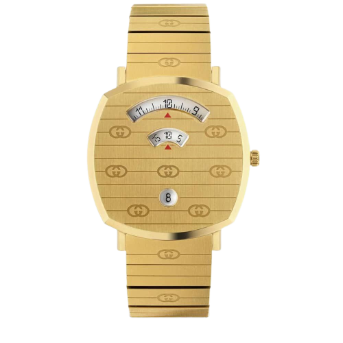 Gucci Grip Quartz Yellow Gold Dial Quartz Unisex Watch 38mm -  YA157409