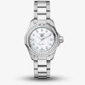 Tag Heuer Aquaracer Professional 200 Quartz Diamond Mother of Pearl Dial Silver Steel Strap Watch for Women - WBP1417.BA0622