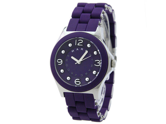 Marc Jacobs Pelly Purple Dial Purple Stainless Steel Strap Watch for Women - MBM2538