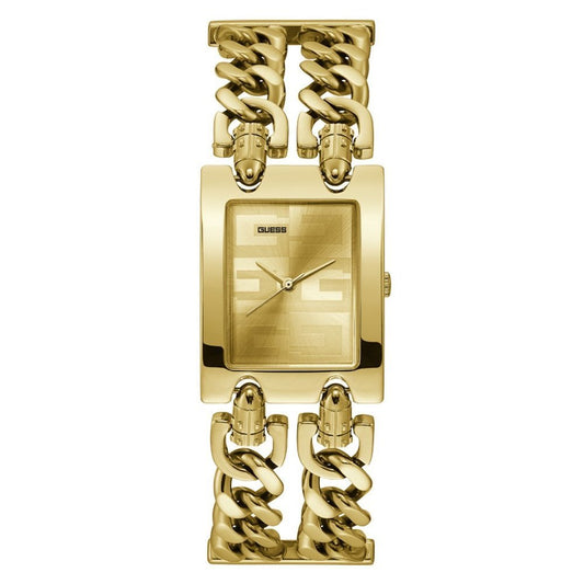 Guess Mod G Gold Dial Gold Steel Strap Watch for Women - GW0294L2