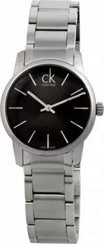 Calvin Klein City Grey Dial Silver Steel Strap Watch for Women - K2G23161