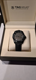 Tag Heuer Aquaracer 300 Swiss Limited Edition Black Dial Black Nylon Strap Watch for Men - WAY218B.FC6364