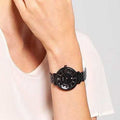 Fossil Jacqueline Black Dial Black Mesh Bracelet Watch for Women - ES3614