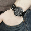 Guess Oasis Black Dial Black Rubber Strap Watch for Men - W0366G1