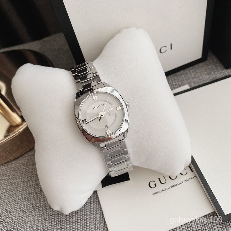 Gucci GG2570 Quartz White Dial Silver Steel Strap Watch For Women - YA142502