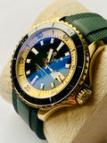 Breitling Superocean Automatic 42 Green Dial Green Rubber Strap Watch for Men - N17375201L1S1