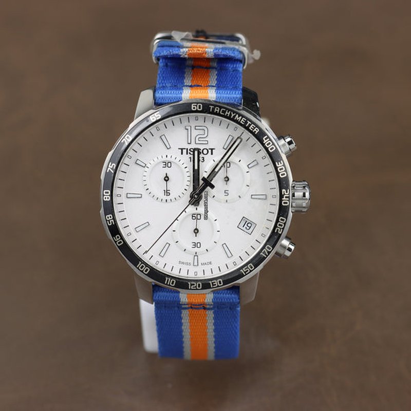 Tissot Quickster Chronograph NBA New York Kicks Watch For Men - T095.417.17.037.06