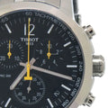 Tissot PRC 200 Chronograph Black Dial Silver Steel Strap Watch For Men - T114.417.11.057.00