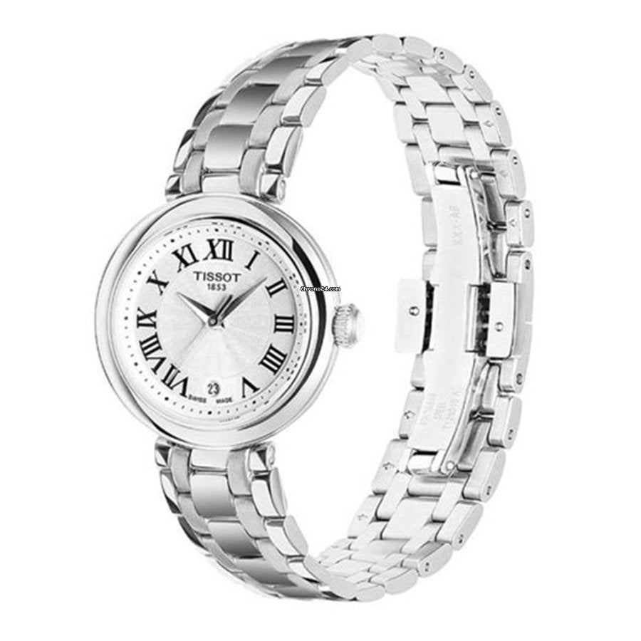 Tissot Bellissima Small Lady Silver Dial Silver Steel Strap Watch For Women - T126.010.11.013.00