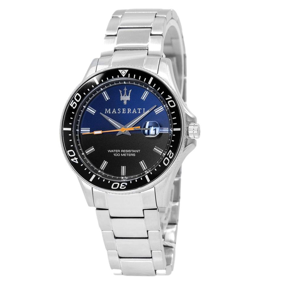 Maserati SFIDA Quartz Bue Dial  Stainless Steel Watch For Men - R8853140001