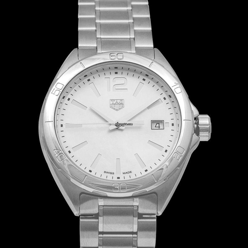 Tag Heuer Formula 1 35mm White Mother of Pearl Dial Silver Steel Strap Watch for Women - WBJ1318.BA0666