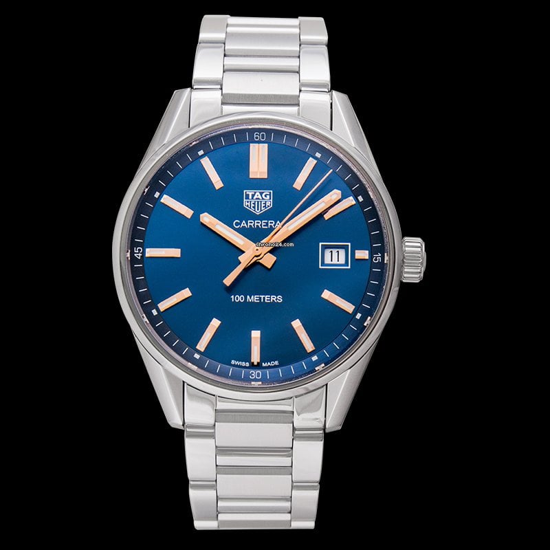 Tag Heuer Carrera Quartz Blue Dial Silver Steel Strap Watch for Women - WAR1112.BA0601