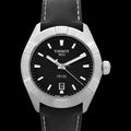 Tissot PR 100 Sport Black Dial Black Leather Strap Watch For Men - T101.610.16.051.00