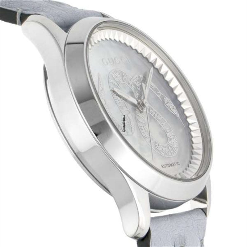 Gucci G Timeless Automatic Mother of Pearl Dial Watch For Women - YA1264113