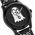 Gucci G Timeless Ghost Motif Black Dial Black Rubber Strap Watch For Men - YA1264018