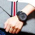 Tommy Hilfiger Windsurf Black Dial Black Rubber Strap Watch for Men- 1791114