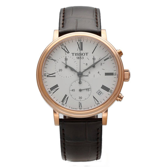 Tissot Carson Premium Chronograph 41mm Rose PVD Watch For Men - T122.417.36.033.00