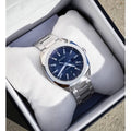 Gucci GG2570 Quartz Blue Dial Silver Steel Strap Watch For Men - YA142303