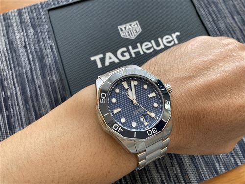 Tag Heuer Aquaracer Professional 300 Automatic Blue Dial Silver Steel Strap Watch for Men - WBP201B.BA0632