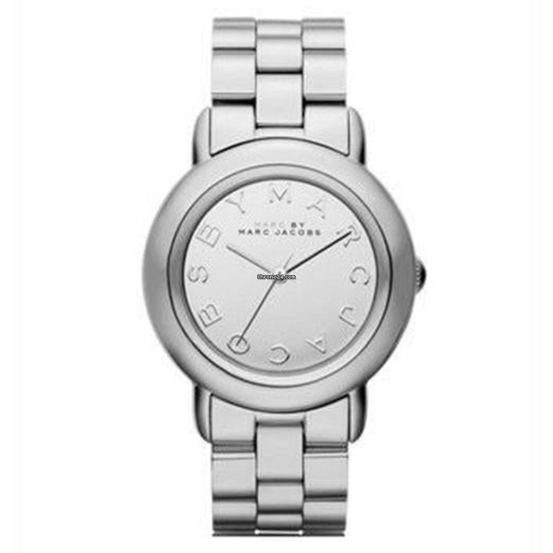 Marc Jacobs Marci Silver Dial Silver Stainless Steel Strap Watch for Women - MBM3097