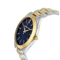 Michael Kors Slim Runway Blue Dial Two Tone Steel Strap Watch for Women - MK3479