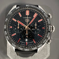 Tag Heuer Carrera Year of The Rabbit Automatic Chronograph Black Dial Black Leather Strap Watch for Men - CBN2A1L.FC6521