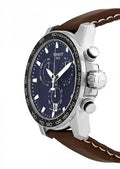 Tissot Supersport Chrono Blue Dial Brown Leather Strap Watch For Men - T125.617.16.041.00